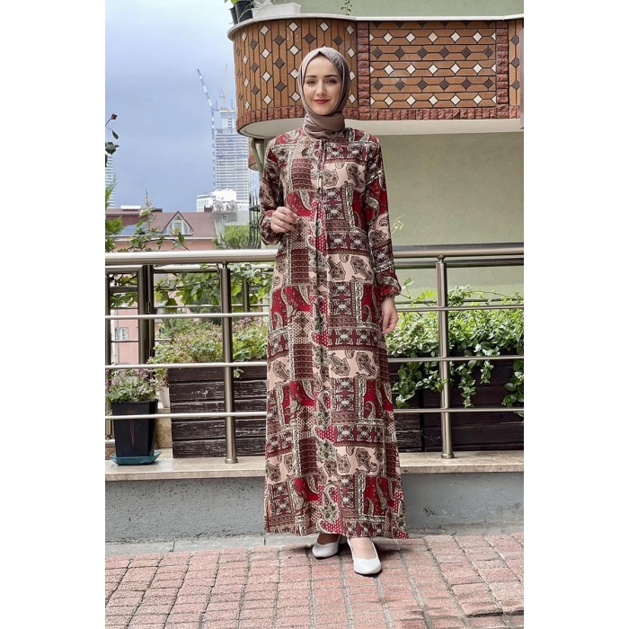 Moda Çizgi Tesettür Elbise