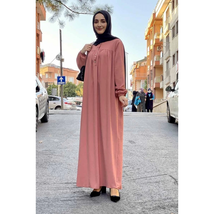 Moda Çizgi Tesettür Elbise