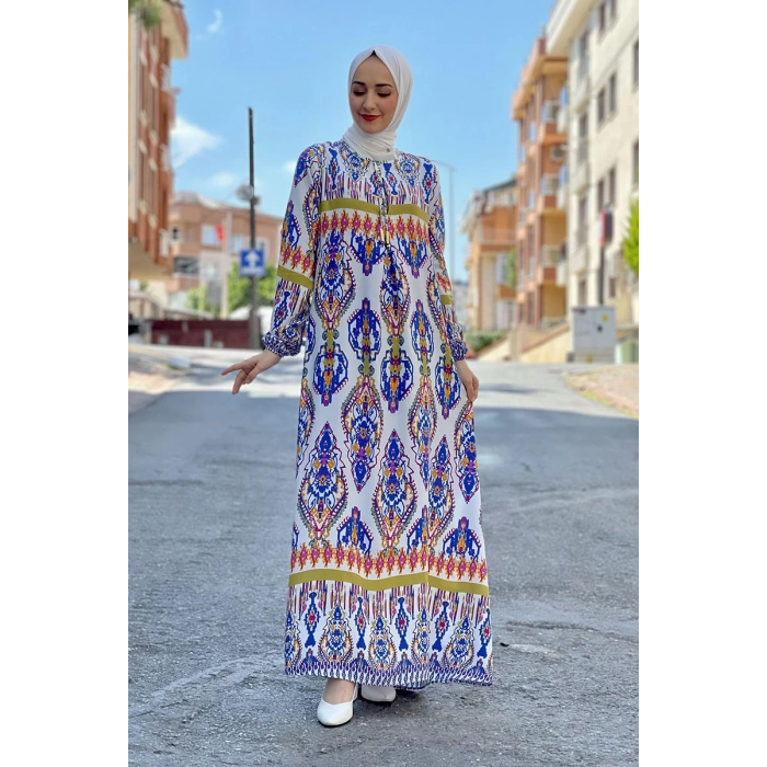 Moda Çizgi Tesettür Elbise