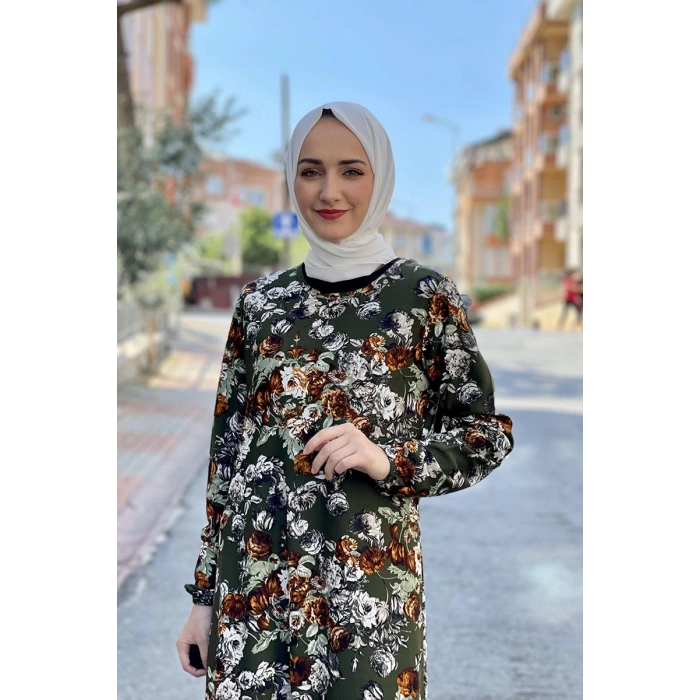 Moda Çizgi Tesettür Elbise