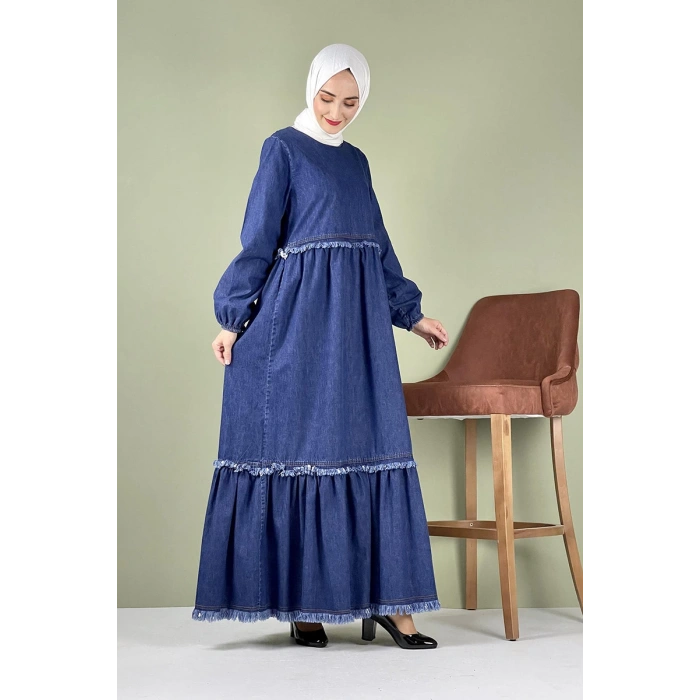 Moda Çizgi Tesettür Elbise