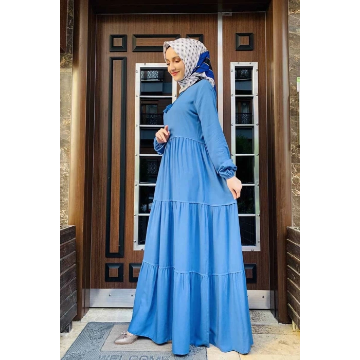 Moda Çizgi Tesettür Elbise