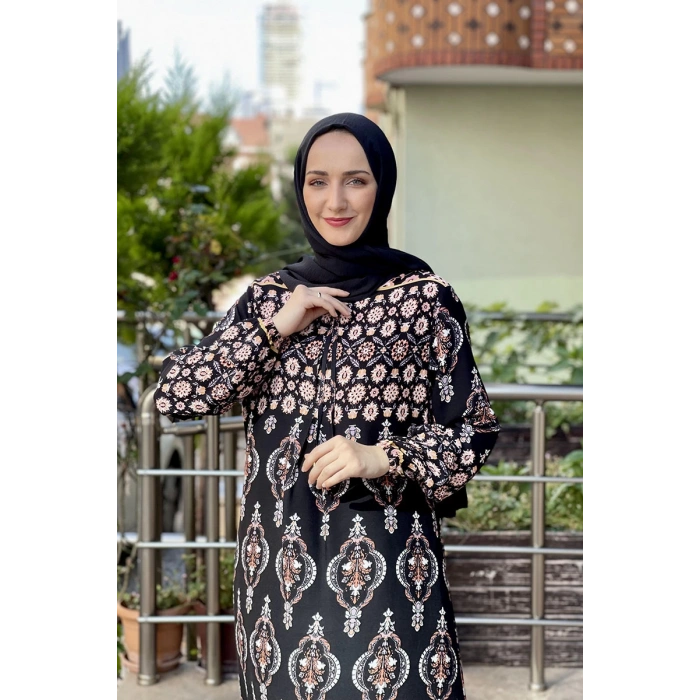 Moda Çizgi Tesettür Elbise