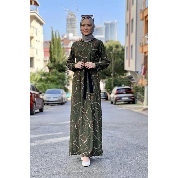 Moda Çizgi Tesettür Elbise