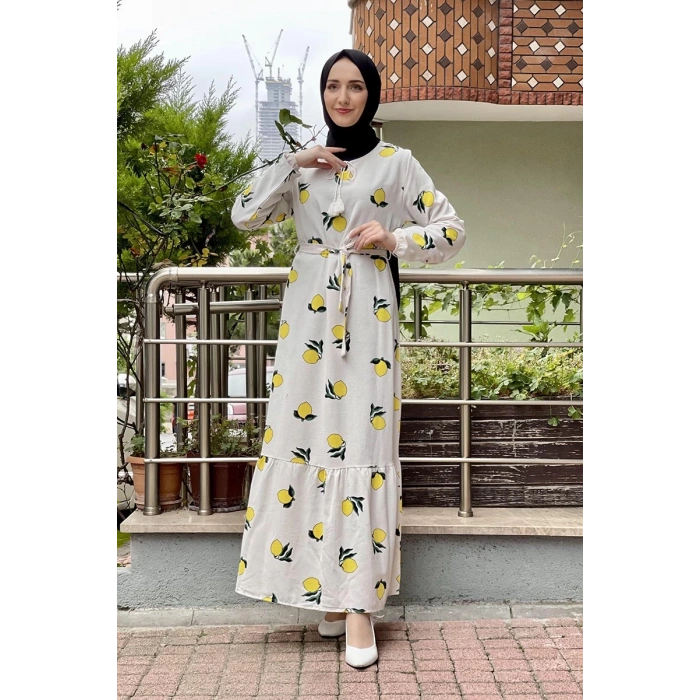 Moda Çizgi Tesettür Elbise