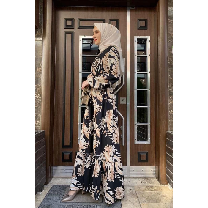 Moda Çizgi Tesettür Elbise