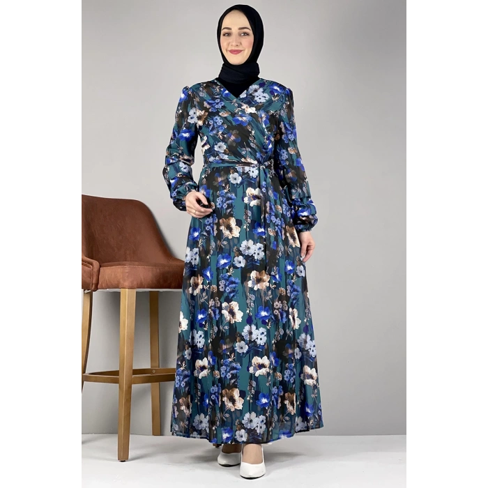 Moda Çizgi Tesettür Elbise