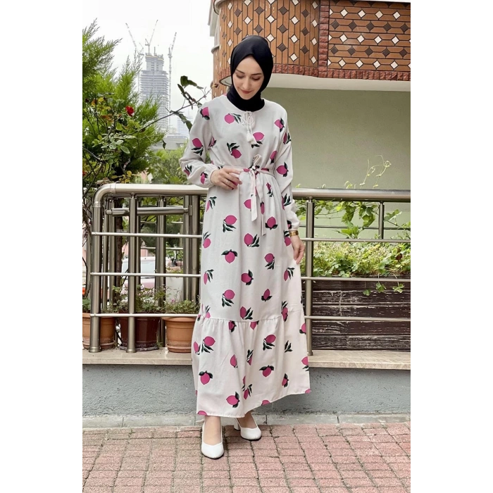 Moda Çizgi Tesettür Elbise