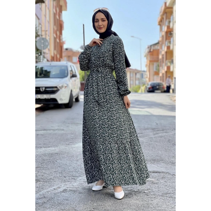 Moda Çizgi Tesettür Elbise