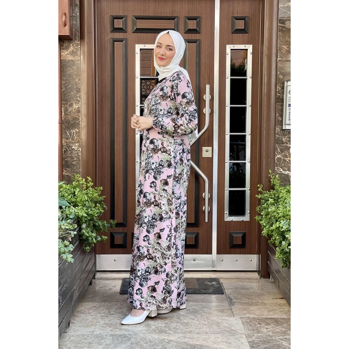 Moda Çizgi Tesettür Elbise