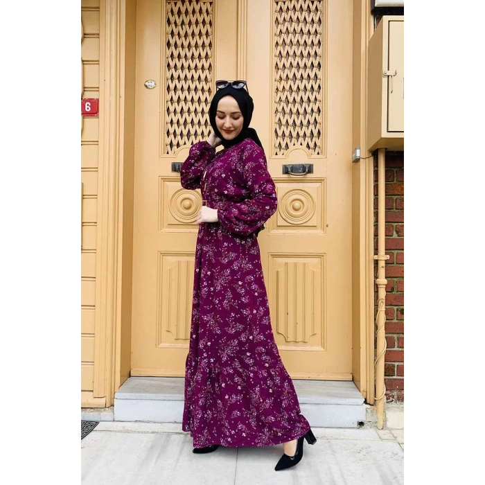 Moda Çizgi Tesettür Elbise