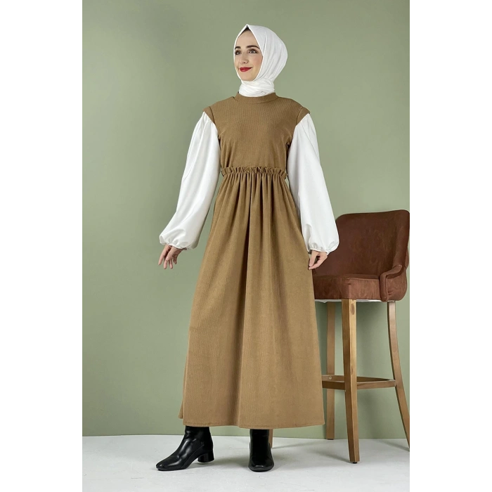 Moda Çizgi Tesettür Elbise