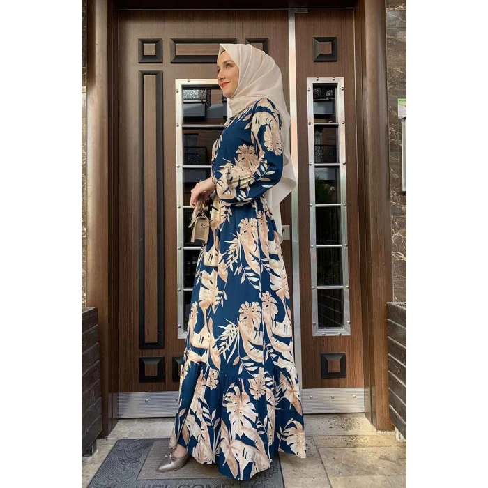 Moda Çizgi Tesettür Elbise