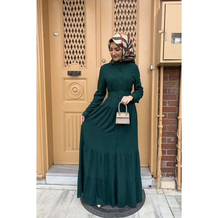 Moda Çizgi Tesettür Elbise