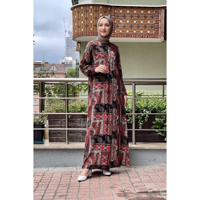 Moda Çizgi Tesettür Elbise
