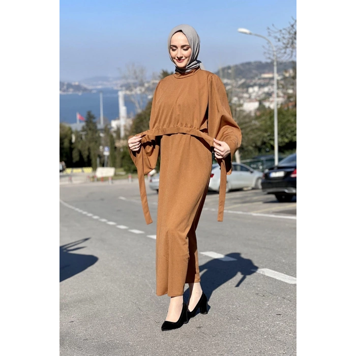 Moda Çizgi Tesettür Elbise