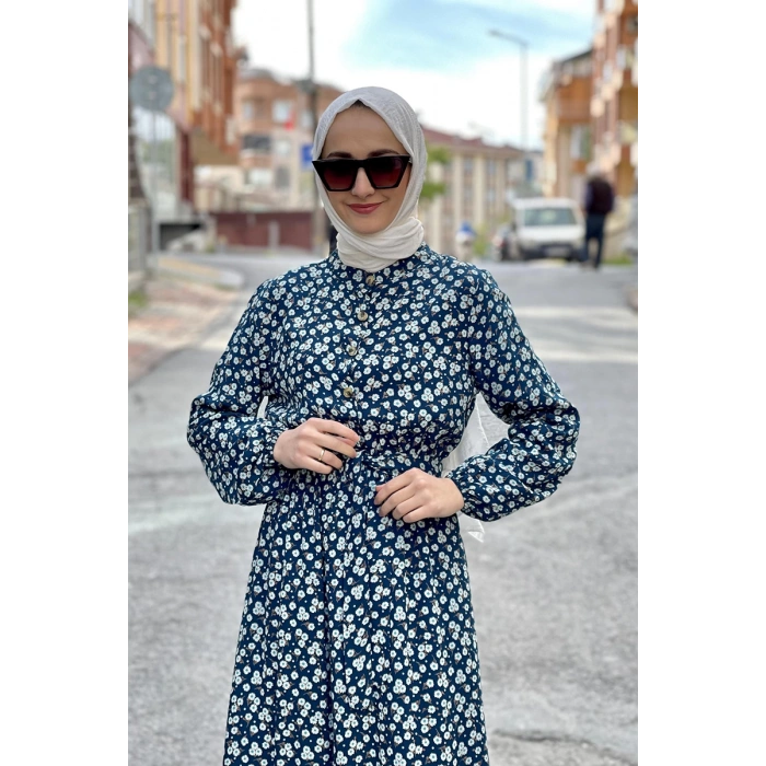 Moda Çizgi Tesettür Elbise