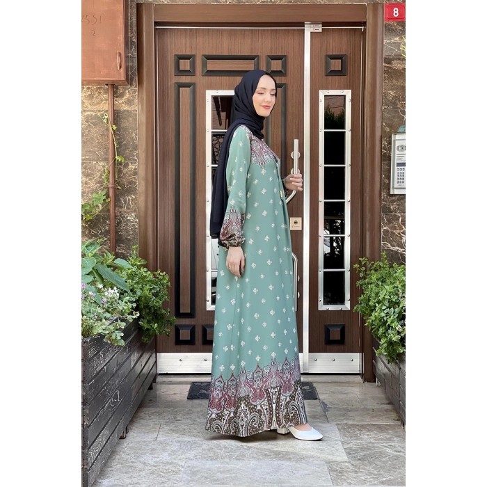 Moda Çizgi Tesettür Elbise