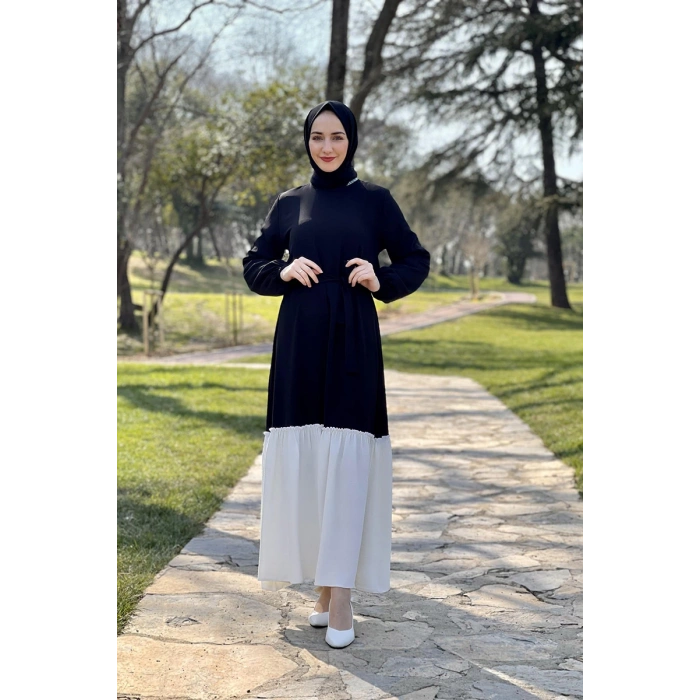 Moda Çizgi Tesettür Elbise