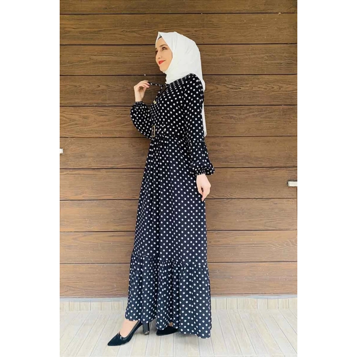 Moda Çizgi Tesettür Elbise