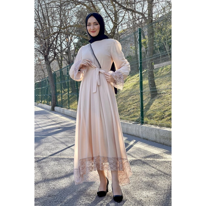 Moda Çizgi Tesettür Elbise