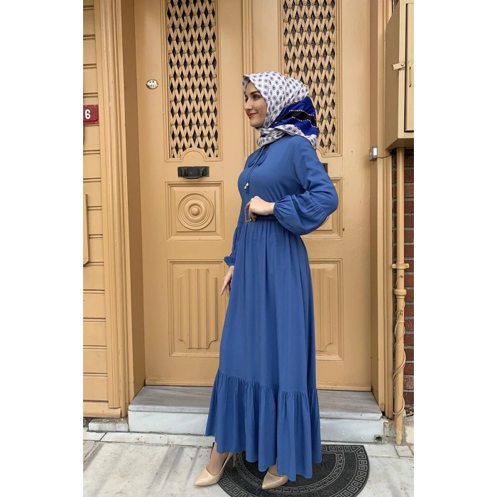 Moda Çizgi Tesettür Elbise