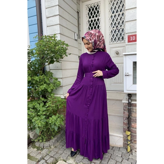 Moda Çizgi Tesettür Elbise