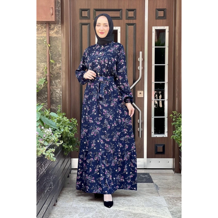 Moda Çizgi Tesettür Elbise