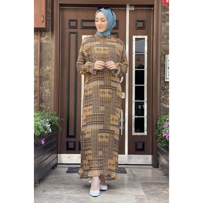 Moda Çizgi Tesettür Elbise