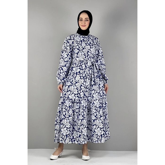 Moda Çizgi Tesettür Elbise