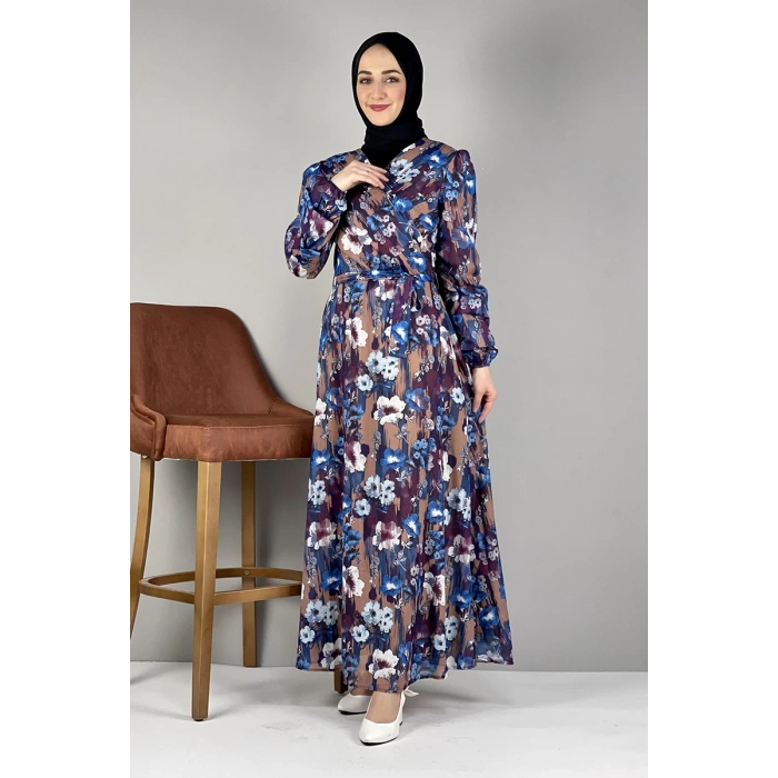 Moda Çizgi Tesettür Elbise