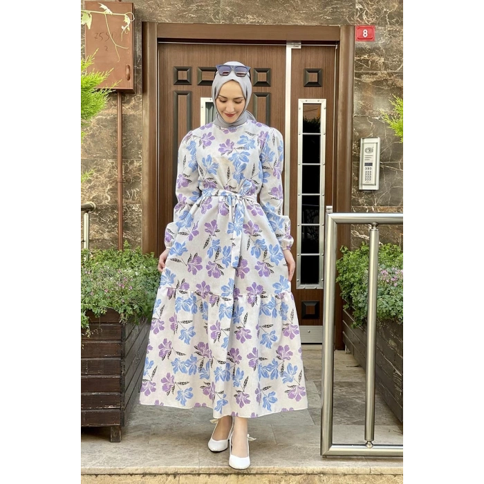 Moda Çizgi Tesettür Elbise