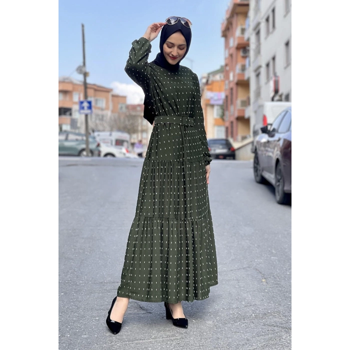 Moda Çizgi Tesettür Elbise