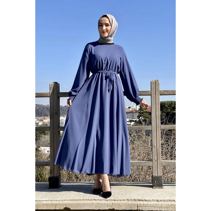 Moda Çizgi Tesettür Elbise