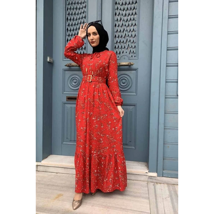 Moda Çizgi Tesettür Elbise