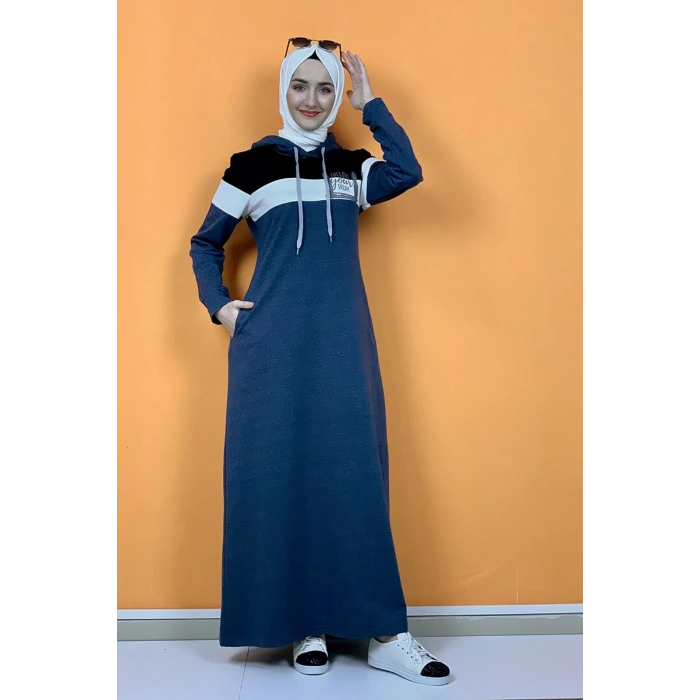 Moda Çizgi Tesettür Elbise