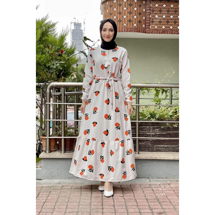 Moda Çizgi Tesettür Elbise