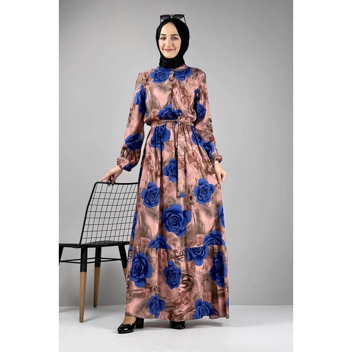 Moda Çizgi Tesettür Elbise