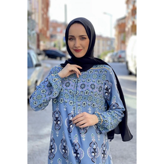 Moda Çizgi Tesettür Elbise