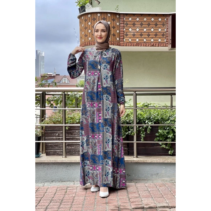 Moda Çizgi Tesettür Elbise