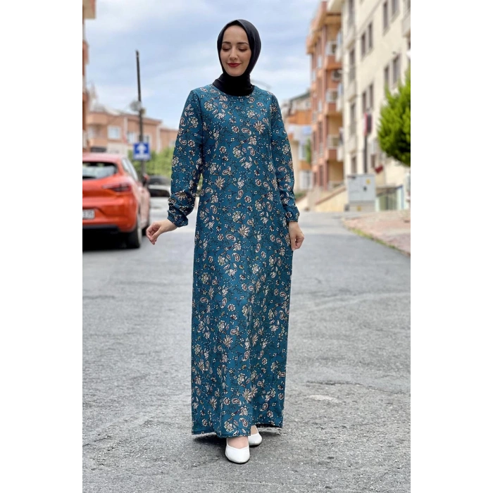 Moda Çizgi Tesettür Elbise