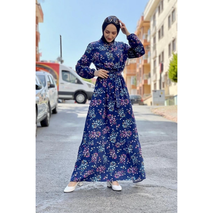 Moda Çizgi Tesettür Elbise