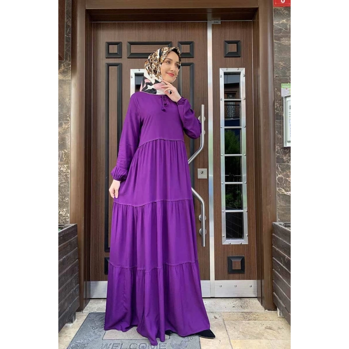 Moda Çizgi Tesettür Elbise