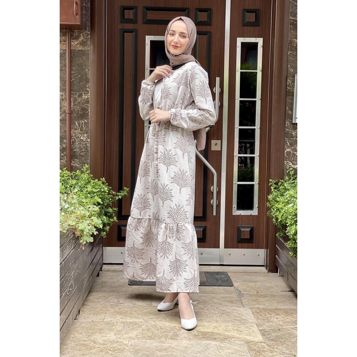 Moda Çizgi Tesettür Elbise