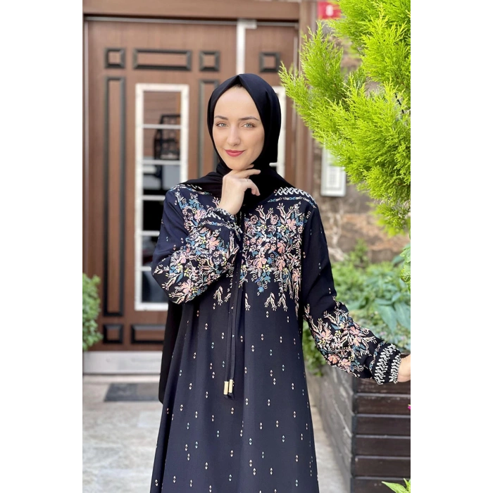 Moda Çizgi Tesettür Elbise