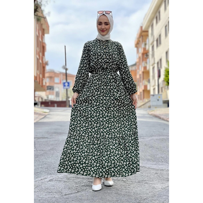 Moda Çizgi Tesettür Elbise