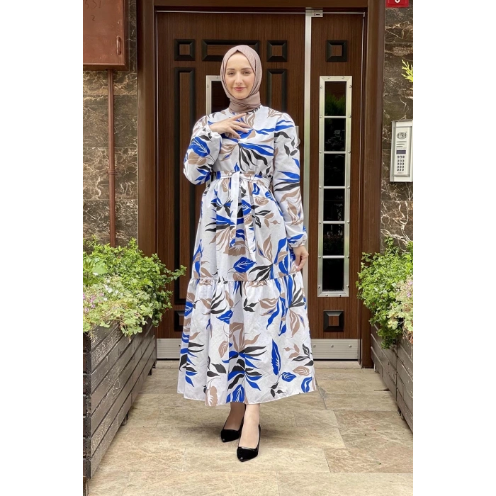 Moda Çizgi Tesettür Elbise