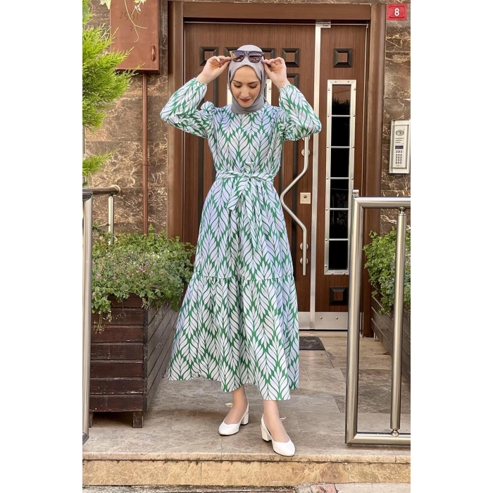 Moda Çizgi Tesettür Elbise