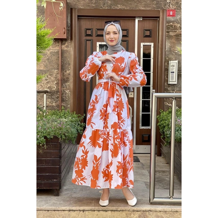 Moda Çizgi Tesettür Elbise