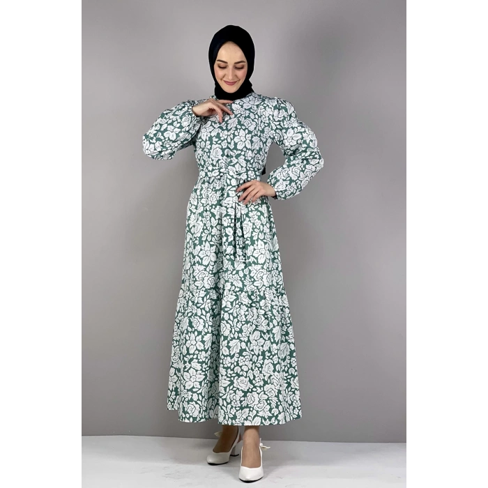 Moda Çizgi Tesettür Elbise